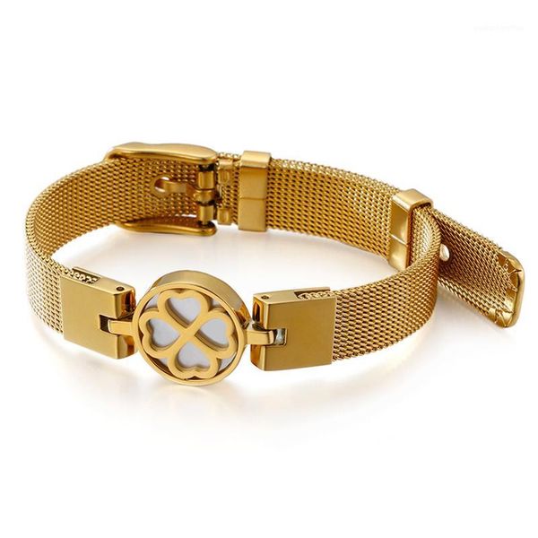 new stainless steel bracelets for women three colors flower women cute wristband white shell bangle bracelets jewelry gift1, Golden;silver
new stainless steel bracelets for women three colors flower women cute wristband white shell bangle bracelets jewelry gift1, Golden;silver