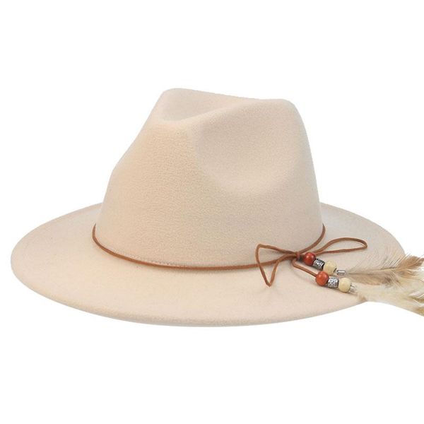 wide brim hats women panamas band feather casual fedora hat solid green yellow white khaki fashinable outdoor felted winter, Blue;gray
wide brim hats women panamas band feather casual fedora hat solid green yellow white khaki fashinable outdoor felted winter, Blue;gray