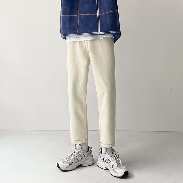 men's jeans korean straight leg slim fashion retro casual khaki men streetwear wild hip-hop denim trousers mens -2xl uzk9, Blue
men's jeans korean straight leg slim fashion retro casual khaki men streetwear wild hip-hop denim trousers mens -2xl uzk9, Blue