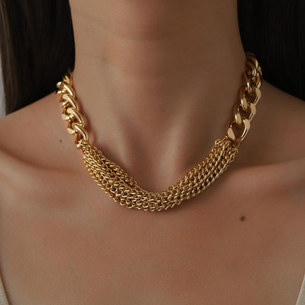 chains unique design punk thick chain short tassel choker necklac for women metal hip hop statement necklace collar jewelry, Silver
chains unique design punk thick chain short tassel choker necklac for women metal hip hop statement necklace collar jewelry, Silver