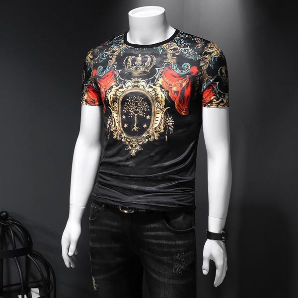 men's t-shirts luxury baroque tshirt for men black gold printing men's fashion tee shirt homme round neck short sleeve t-sh, White;black
men's t-shirts luxury baroque tshirt for men black gold printing men's fashion tee shirt homme round neck short sleeve t-sh, White;black