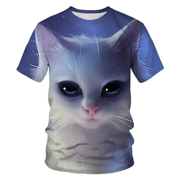 summer style printed cute cat t-shirt fashion short-sleeved casual funny animal clothing men's t-shirts, White;black
summer style printed cute cat t-shirt fashion short-sleeved casual funny animal clothing men's t-shirts, White;black