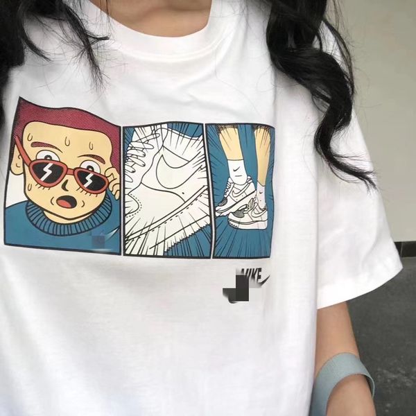 nk official men's and women's lovers loose casual comic printed short sleeve t-shirt three standard qi, Gray
nk official men's and women's lovers loose casual comic printed short sleeve t-shirt three standard qi, Gray