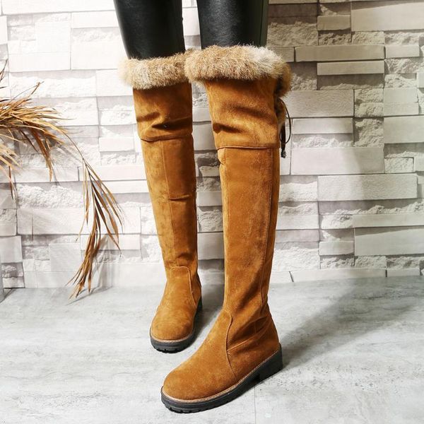 boots jaycsoin 2021 winter suede leather warm shoes women knee high plush fur velvet female booties snow woman, Black
boots jaycsoin 2021 winter suede leather warm shoes women knee high plush fur velvet female booties snow woman, Black