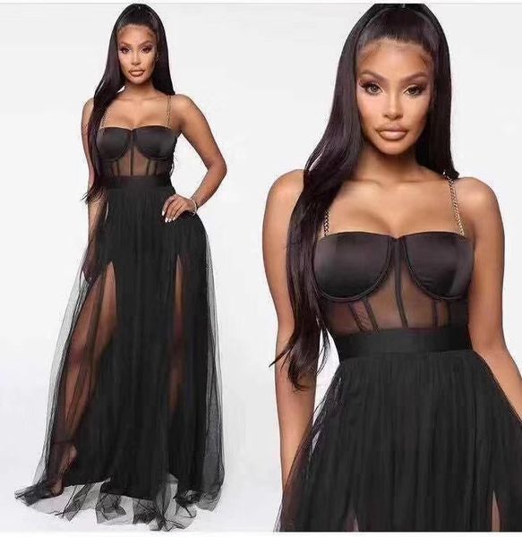 dresses bodycon women chain black white mesh maxi long designer fashion evening party vestido, Black;gray
dresses bodycon women chain black white mesh maxi long designer fashion evening party vestido, Black;gray