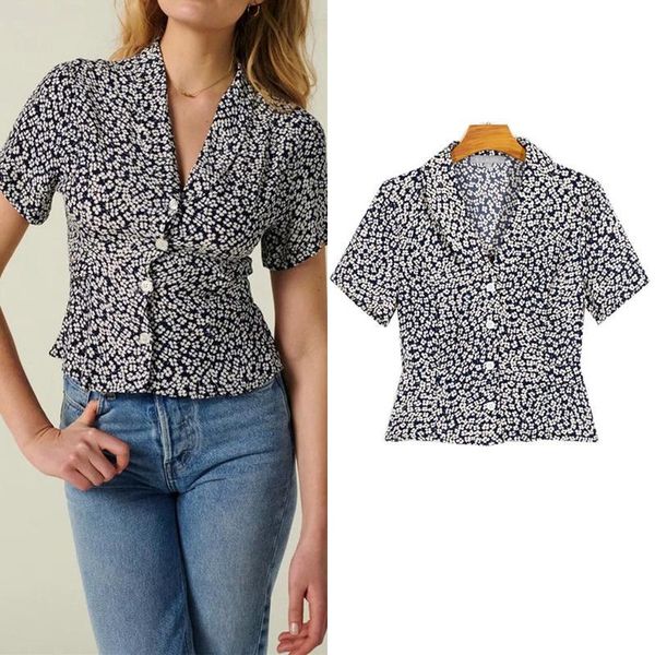 women's blouses & shirts european and american style retro printed short chiffon summer casual fit small shirt, White
women's blouses & shirts european and american style retro printed short chiffon summer casual fit small shirt, White