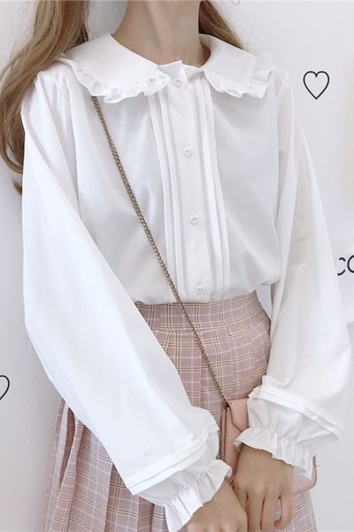 dress miss black white lolita female retro shirts shirt for the woman sweet peter pan collar upper party parts x79a, Black;gray
dress miss black white lolita female retro shirts shirt for the woman sweet peter pan collar upper party parts x79a, Black;gray