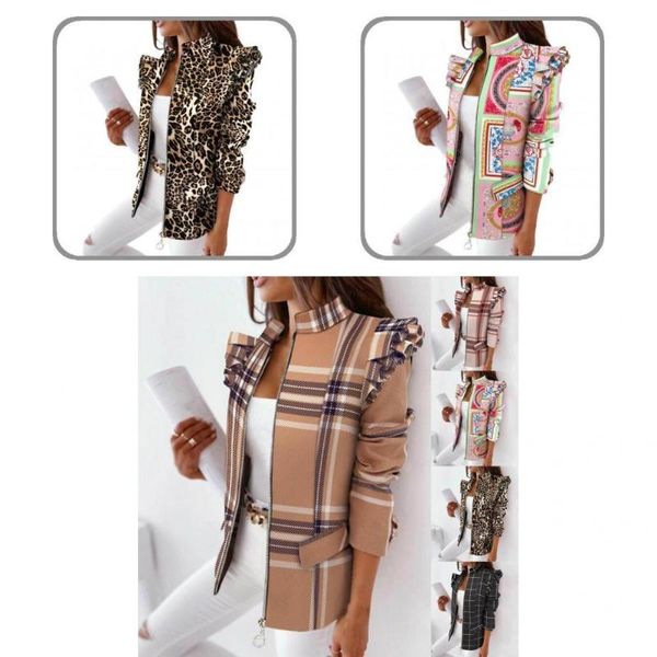 women's jackets casual stylish stand collar zipper cardigan lady coat all match women blazer long sleeve for shopping, Black;brown
women's jackets casual stylish stand collar zipper cardigan lady coat all match women blazer long sleeve for shopping, Black;brown