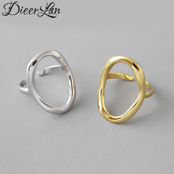 wedding rings personality 925 sterling silver irregular circle for women bridal jewelry adjustable size finger, Slivery;golden
wedding rings personality 925 sterling silver irregular circle for women bridal jewelry adjustable size finger, Slivery;golden