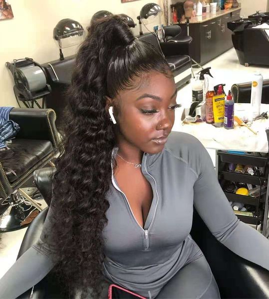 long high wavy ponytail 100%human hair extension drawstring wraps clip in weave bundles 140g natural black 1b
long high wavy ponytail 100%human hair extension drawstring wraps clip in weave bundles 140g natural black 1b