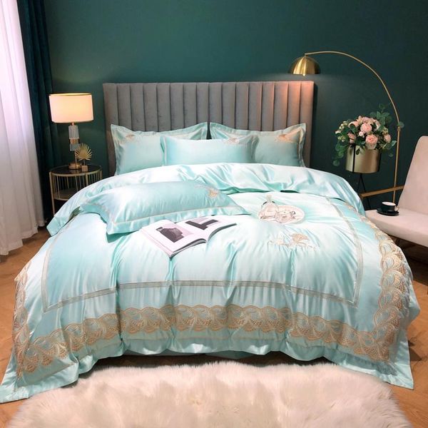 white luxury satin silk cotton lace embroidery bedding set king double duvet cover bed linen pillowcases home textile sets
white luxury satin silk cotton lace embroidery bedding set king double duvet cover bed linen pillowcases home textile sets