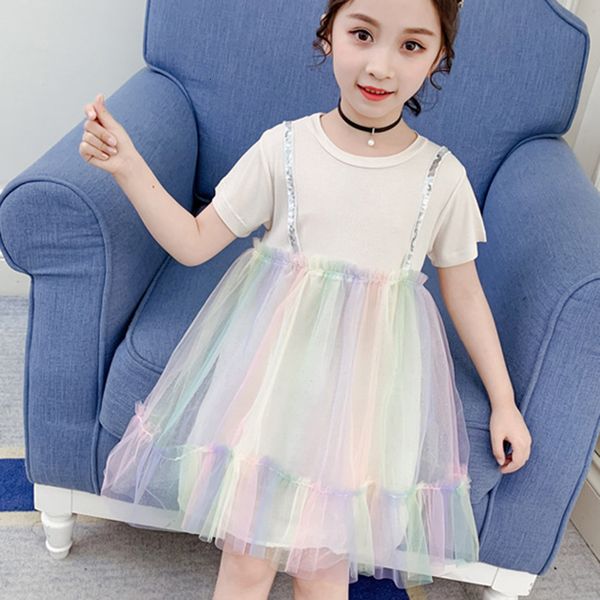 girl's dresses summer rainbow mesh girl clothing for girls long children's kids clothes pw2q, Red;yellow
girl's dresses summer rainbow mesh girl clothing for girls long children's kids clothes pw2q, Red;yellow