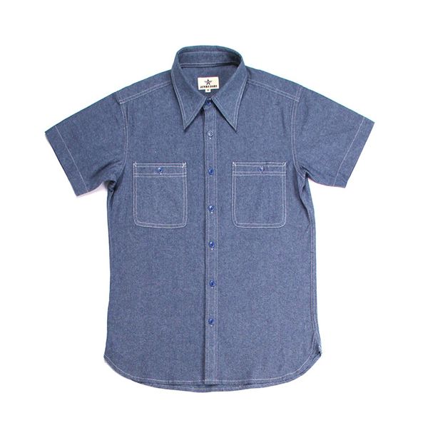 blouses repro ww2 us navy vintage chambray shirts short sleeve men's workwear light blue, White;black
blouses repro ww2 us navy vintage chambray shirts short sleeve men's workwear light blue, White;black