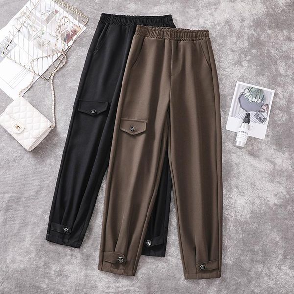 women's pants & capris dress 2021 autumn fat sister fashion loose and versatile high waist slim age reducing small foot harlan, Black;white
women's pants & capris dress 2021 autumn fat sister fashion loose and versatile high waist slim age reducing small foot harlan, Black;white