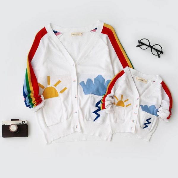 christmas sweater mom and baby matching clothing mother son daughter outfits rainbow sun cardigan & jacket kid set family, Blue
christmas sweater mom and baby matching clothing mother son daughter outfits rainbow sun cardigan & jacket kid set family, Blue