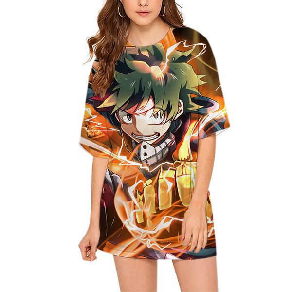 cloocl anime my hero academia midoriya izuku women tee printed lady clothes loose short sleeve teens casual style leisure outfits, White
cloocl anime my hero academia midoriya izuku women tee printed lady clothes loose short sleeve teens casual style leisure outfits, White