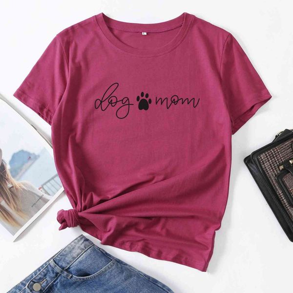 women's short sved t-shirt, cotton t-shirt printed with dog's paw, mother, dog lover, summer coat, White
women's short sved t-shirt, cotton t-shirt printed with dog's paw, mother, dog lover, summer coat, White