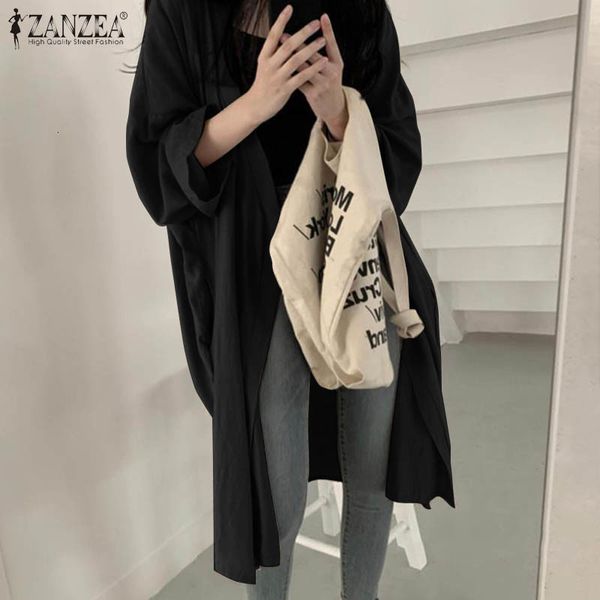 jacket plus size women's solid blouse 2021 elegant open front cardigans long sleeve thin coats autumn tunic female shirts, Black;brown
jacket plus size women's solid blouse 2021 elegant open front cardigans long sleeve thin coats autumn tunic female shirts, Black;brown