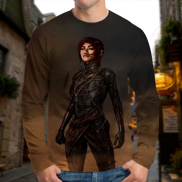 men's european and dune warrior printed 3d t-shirt visual impact party streetwear round neck long sleeve designer xl printed daily top, White;black
men's european and dune warrior printed 3d t-shirt visual impact party streetwear round neck long sleeve designer xl printed daily top, White;black