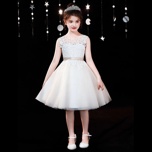 girl's dresses a-line knee length flower girl party chiffon sleeveless jewel neck with bow(s), Red;yellow
girl's dresses a-line knee length flower girl party chiffon sleeveless jewel neck with bow(s), Red;yellow