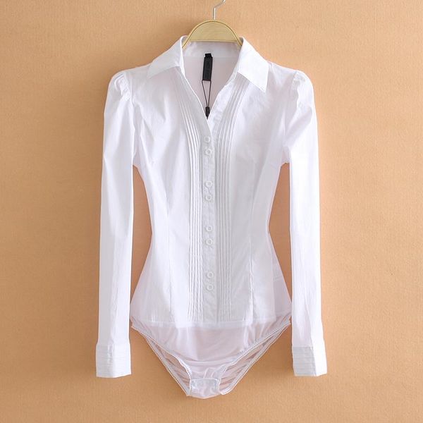 women's jumpsuits & rompers elegant bodysuits women office lady white body shirt long sleeved blouse ladies collar female womens cloth, Black;white
women's jumpsuits & rompers elegant bodysuits women office lady white body shirt long sleeved blouse ladies collar female womens cloth, Black;white