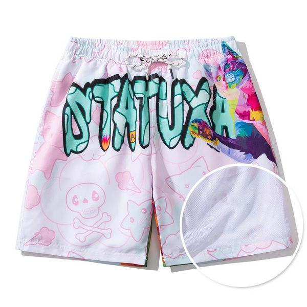 #7435 pantalones cortos de playa summer casual men's short pant beach shorts hawaiian loose printed holiday travel, White;black
#7435 pantalones cortos de playa summer casual men's short pant beach shorts hawaiian loose printed holiday travel, White;black