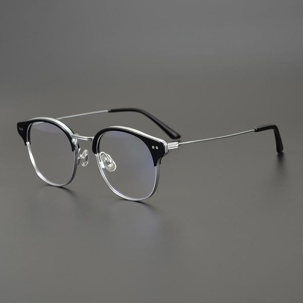 fashion sunglasses frames grade quality semi rimless reading glasses frame men women alloy acetate myopia optical prescription eyeglasse, Black
fashion sunglasses frames grade quality semi rimless reading glasses frame men women alloy acetate myopia optical prescription eyeglasse, Black