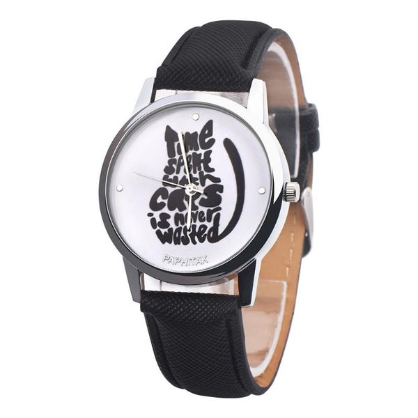 wristwatches 2021 casual letters cats cute quartz watch for women girl leather band analog alloy feminino wristwatch, Slivery;brown
wristwatches 2021 casual letters cats cute quartz watch for women girl leather band analog alloy feminino wristwatch, Slivery;brown