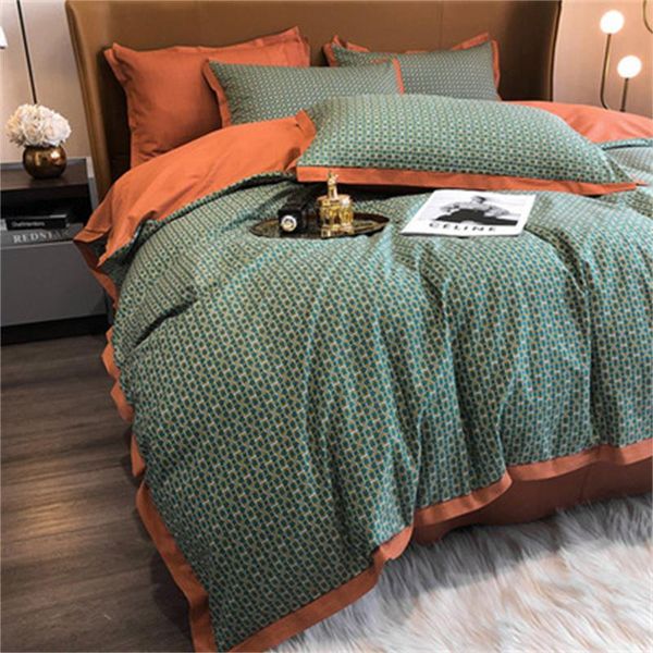 bedding sets green orange geometric luxurious set satin egyptian cotton duvet cover king size linens pillowcases 4pcs
bedding sets green orange geometric luxurious set satin egyptian cotton duvet cover king size linens pillowcases 4pcs