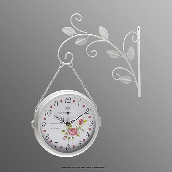 wall clocks iron simple double-sided clock watches pow watch mechanism home decor european relogio parede creative quartz 50q334
wall clocks iron simple double-sided clock watches pow watch mechanism home decor european relogio parede creative quartz 50q334
