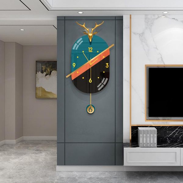 light luxury clock wall living room atmosphere home fashion nordic personality decoration simple modern clocks
light luxury clock wall living room atmosphere home fashion nordic personality decoration simple modern clocks