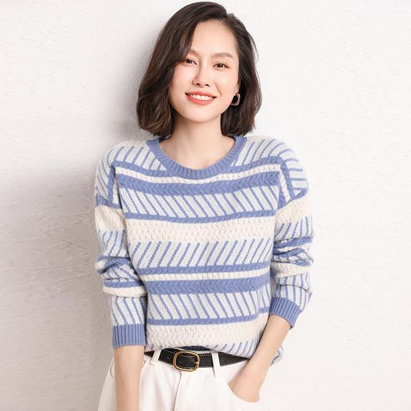 women's sweaters 100% wool women sweater stitching color comfort ladies jumpers fashion slim knitted pullover female clothing, White;black
women's sweaters 100% wool women sweater stitching color comfort ladies jumpers fashion slim knitted pullover female clothing, White;black