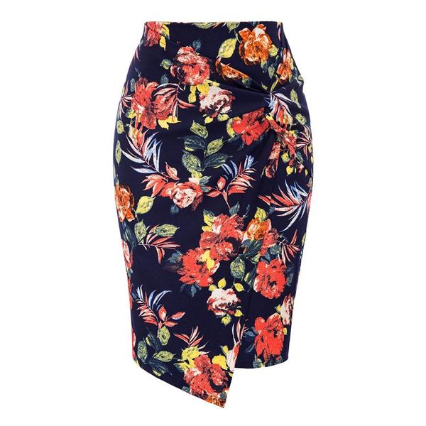 summer women's office floral prints twisted pencil skirt high waist elegant ladies bodycon slim knee length dress mujer #t3g skirts, Black
summer women's office floral prints twisted pencil skirt high waist elegant ladies bodycon slim knee length dress mujer #t3g skirts, Black