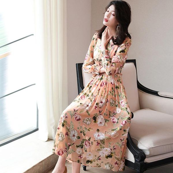 casual dresses silk dress woman floral female elegant midi for women long sleeve v-neck spring autumn 2021 vestidos pph3184, Black;gray
casual dresses silk dress woman floral female elegant midi for women long sleeve v-neck spring autumn 2021 vestidos pph3184, Black;gray