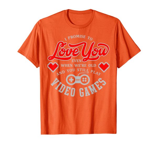 promise to love you when you're old still video game t-shirt, White;black
promise to love you when you're old still video game t-shirt, White;black