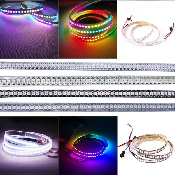 1m/2m ws2812b led strip 144 pixels/leds/m ws2812 smart rgb light black/white pcb ip30/67 waterproof dc5v strips
1m/2m ws2812b led strip 144 pixels/leds/m ws2812 smart rgb light black/white pcb ip30/67 waterproof dc5v strips