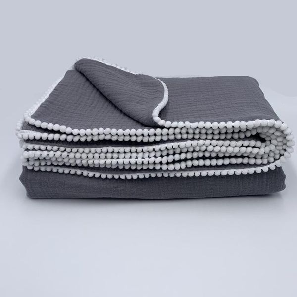 double layer cotton muslin baby pompom blanket summer bed sheet bedspread bath towel receiving 120x120cm blankets & swaddling
double layer cotton muslin baby pompom blanket summer bed sheet bedspread bath towel receiving 120x120cm blankets & swaddling