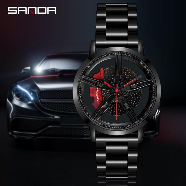 wristwatches sanda fashion men watch stainless steel sport waterproof quartz clock creativity 3d racing wheel shaped dial relogio masculino, Slivery;brown
wristwatches sanda fashion men watch stainless steel sport waterproof quartz clock creativity 3d racing wheel shaped dial relogio masculino, Slivery;brown