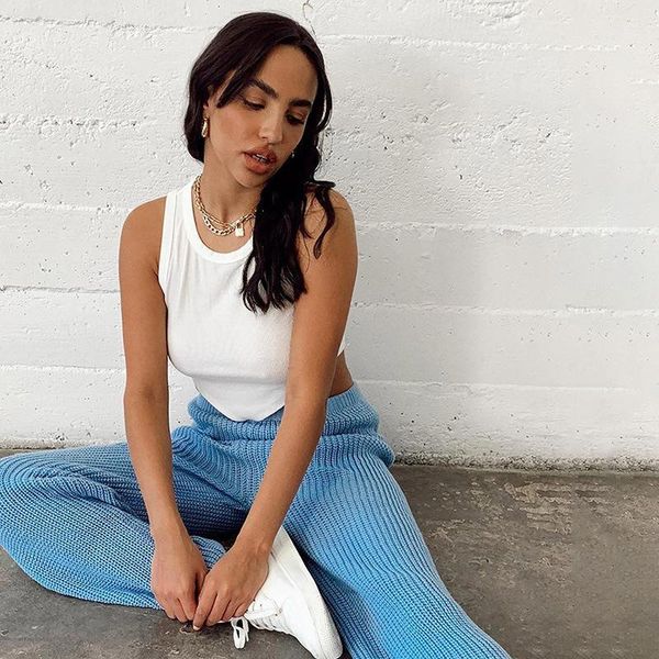 women's tanks & camis 2021 european and american fashion slim round neck pullover short sleeveless solid color scheming casual rib vest, White
women's tanks & camis 2021 european and american fashion slim round neck pullover short sleeveless solid color scheming casual rib vest, White