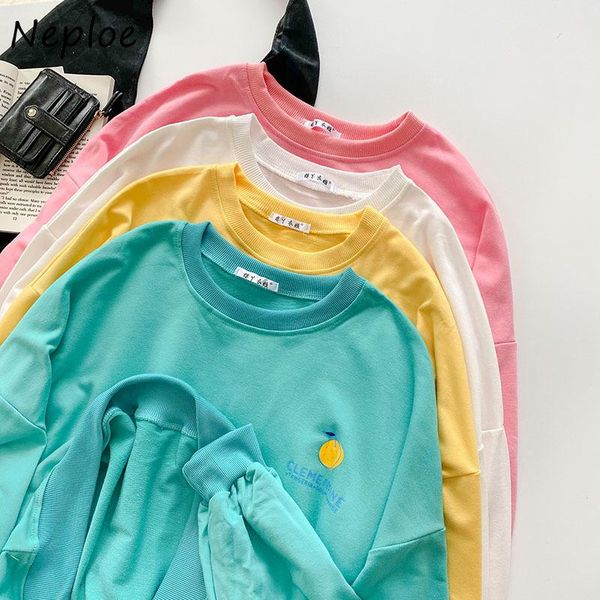 women's hoodies & sweatshirts neploe loose versatile autumn 2021 female hoodie o-neck long sleeve femme pullovers temperament fashion c, Black
women's hoodies & sweatshirts neploe loose versatile autumn 2021 female hoodie o-neck long sleeve femme pullovers temperament fashion c, Black