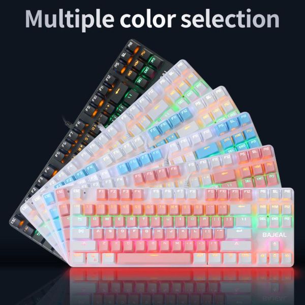 wired gaming office mechanical keyboard backlit 87 key blue switch number keys for game with taking , spare cap keyboards
wired gaming office mechanical keyboard backlit 87 key blue switch number keys for game with taking , spare cap keyboards