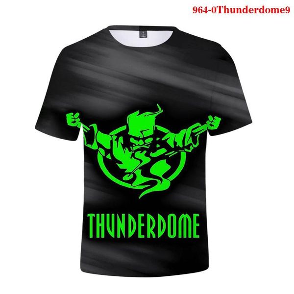 men's t-shirts thunderdome t shirt men short sleeve hardcore wizard logo womens tee harajuku o-neck kids casual clothes 3d print, White;black