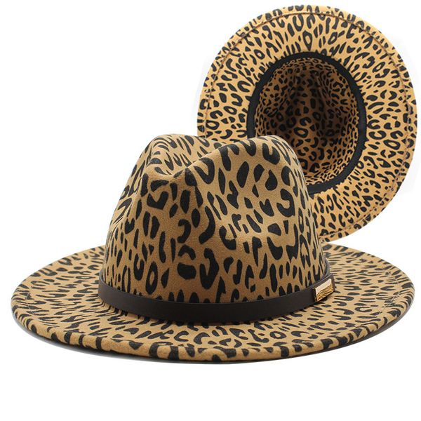 berets 2021 fashion trend women ladies wool felt fedora hat leopard print wide brim panama casual formal party winter fedoras gx23, Blue;gray
berets 2021 fashion trend women ladies wool felt fedora hat leopard print wide brim panama casual formal party winter fedoras gx23, Blue;gray