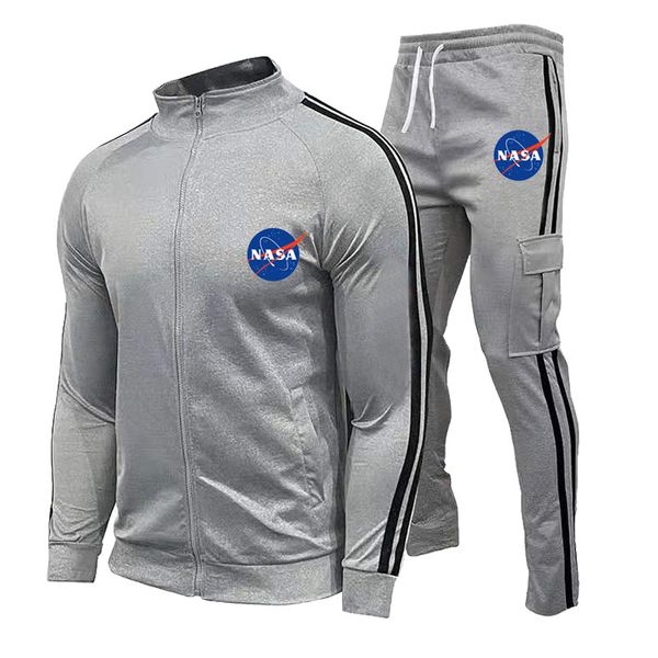 men's 2-piece set full zipper round letter pattern sportswear printing street casual long-sleeved breathable soft wicking, Gray
men's 2-piece set full zipper round letter pattern sportswear printing street casual long-sleeved breathable soft wicking, Gray