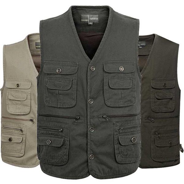men's vests travel vest for men casual sleeveless jacket denim cotton waistcoat tool many pocket plus size man clothing, Black;white
men's vests travel vest for men casual sleeveless jacket denim cotton waistcoat tool many pocket plus size man clothing, Black;white