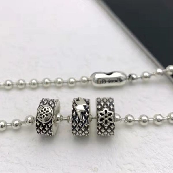 925 all body silver good art sd accessories diy men's and women's silver bead pendant hand string versatile fashion brand
925 all body silver good art sd accessories diy men's and women's silver bead pendant hand string versatile fashion brand
