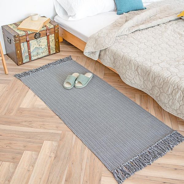 carpets nordic japanese-style retro small area rug simple cotton hand-woven tassel living room sofa window mat solid color door
carpets nordic japanese-style retro small area rug simple cotton hand-woven tassel living room sofa window mat solid color door