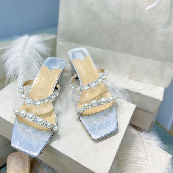 summer new style pearl slippers mid-heel sandals with toe rhinestone fairy thick-heeled women's shoes 01, Black
summer new style pearl slippers mid-heel sandals with toe rhinestone fairy thick-heeled women's shoes 01, Black