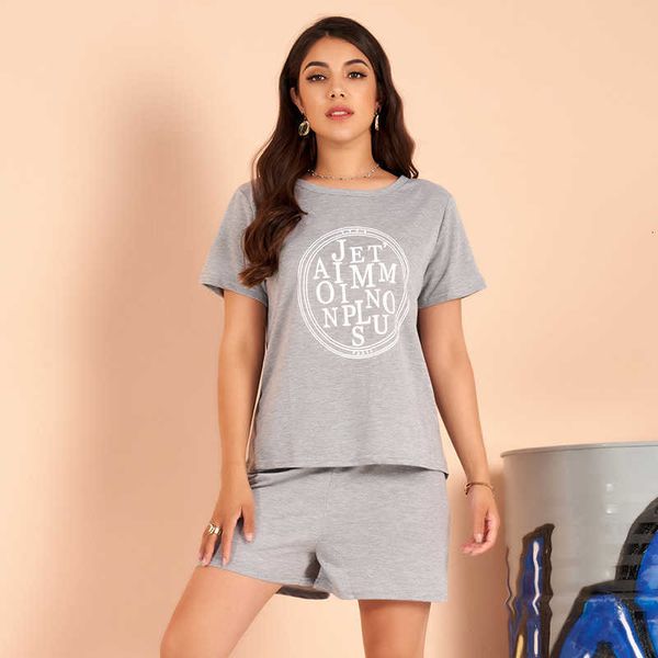 women's shorts summer suits gray college letter printing short sleeve t-shirt all-match casual 2-piece sets tracksuit ni88, White;black
women's shorts summer suits gray college letter printing short sleeve t-shirt all-match casual 2-piece sets tracksuit ni88, White;black