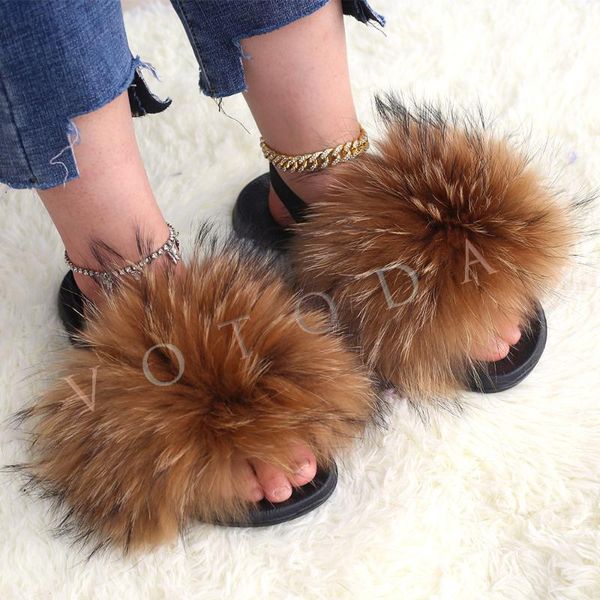women fur slippers with strap woman real slides female raccoon flip flop ladies rainbow sandal indoor flat shoes, Black
women fur slippers with strap woman real slides female raccoon flip flop ladies rainbow sandal indoor flat shoes, Black
